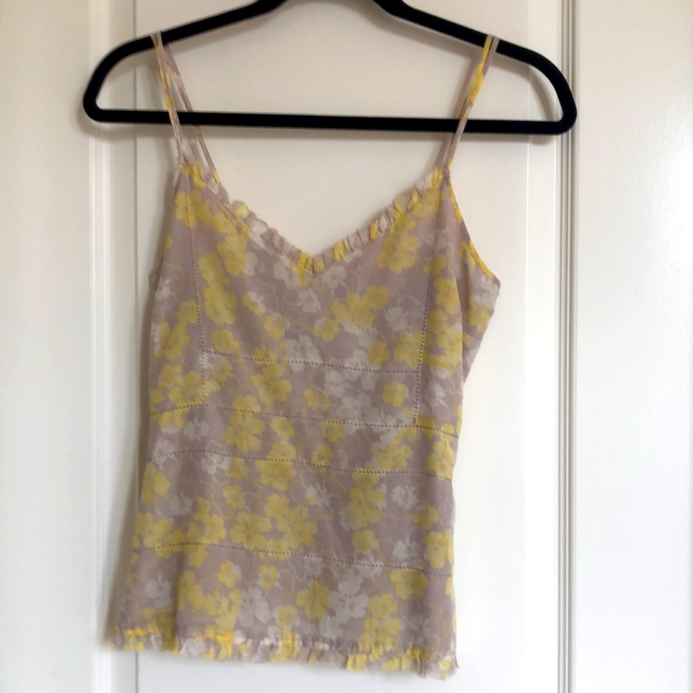 JOIE Floral cami silk cotton Shirt Sz XS
